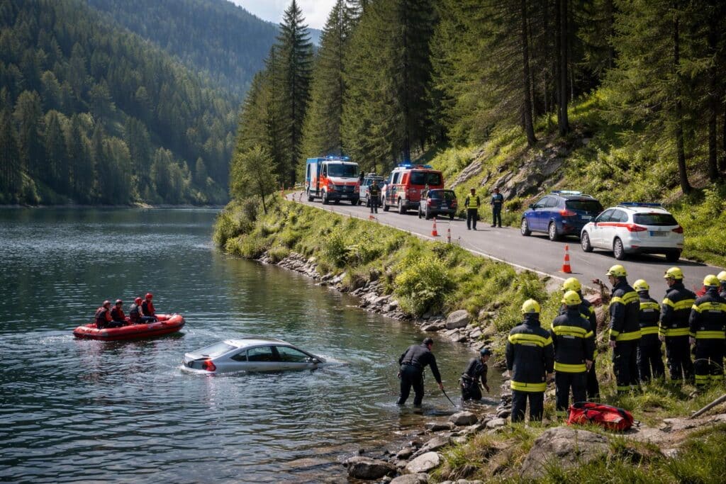 Auto stürzte in den Turracher See: 64-jähriger Kärntner tot