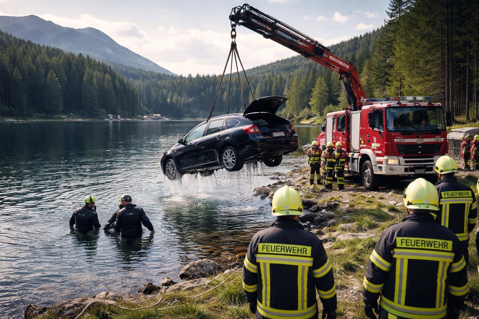 In Turracher See gestürzt: Lenker tödlich verunglückt
