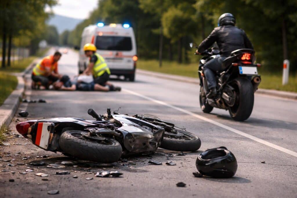Motorradlenker mit gestohlenem Kennzeichen flüchtete nach Unfall