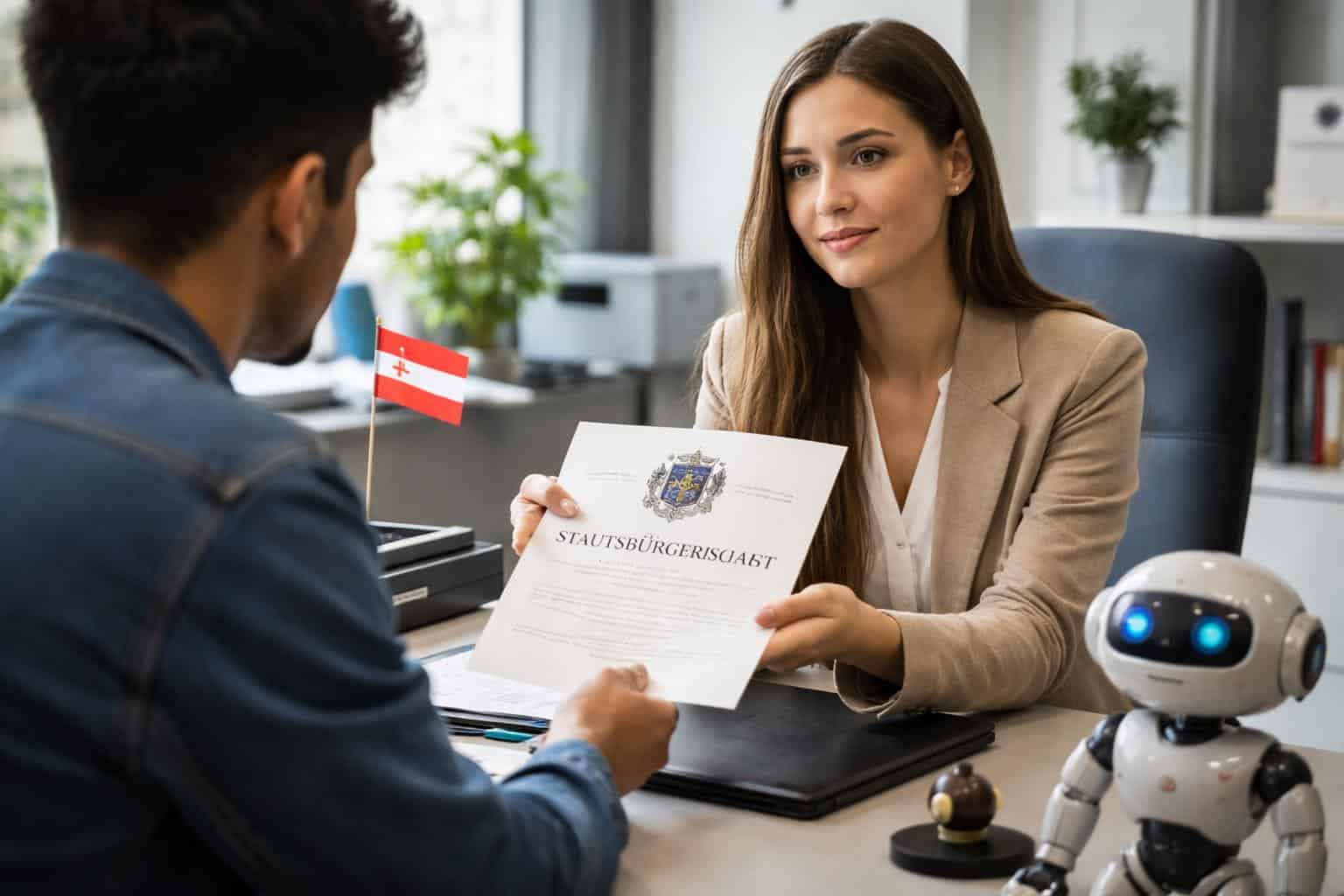 Frau erfand Staatsbürgerschaftsverfahren