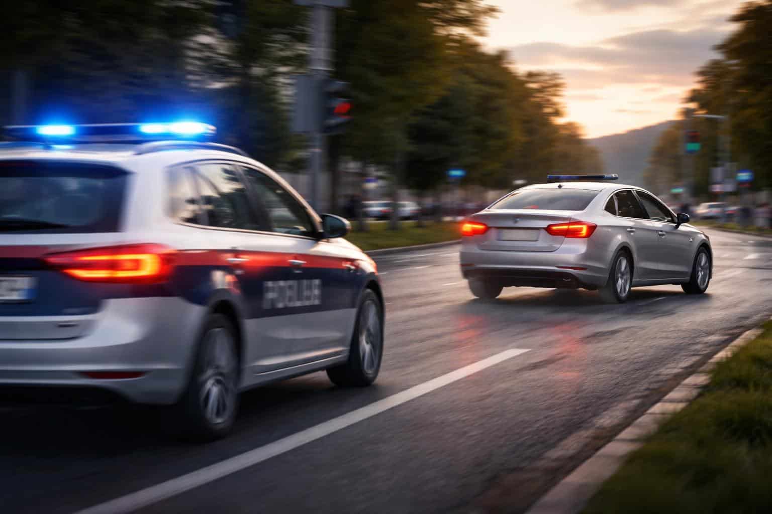 Autolenker flüchtet vor Polizei: Berauscht und ohne Führerschein