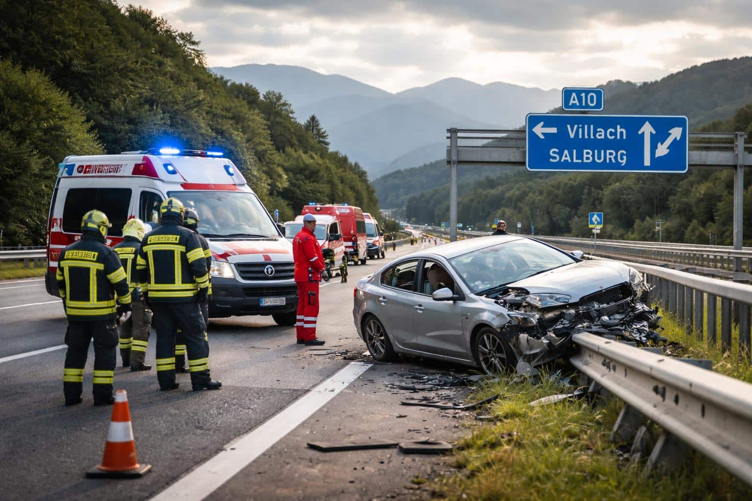 Verkehrsunfall mit Personenschaden A10