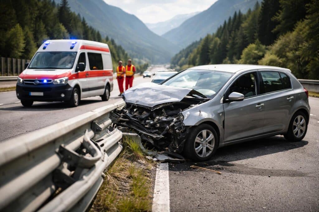 Sekundenschlaf auf A10: 19-Jähriger verletzt