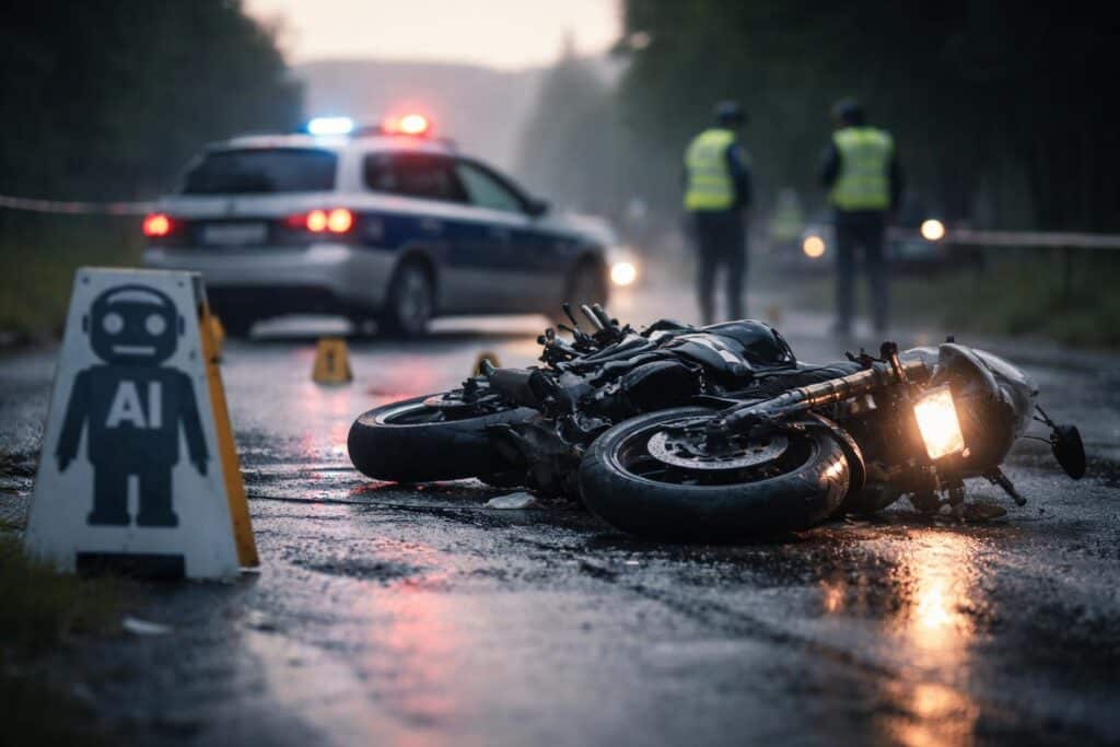 Fahrerflucht mit gestohlenem Motorrad