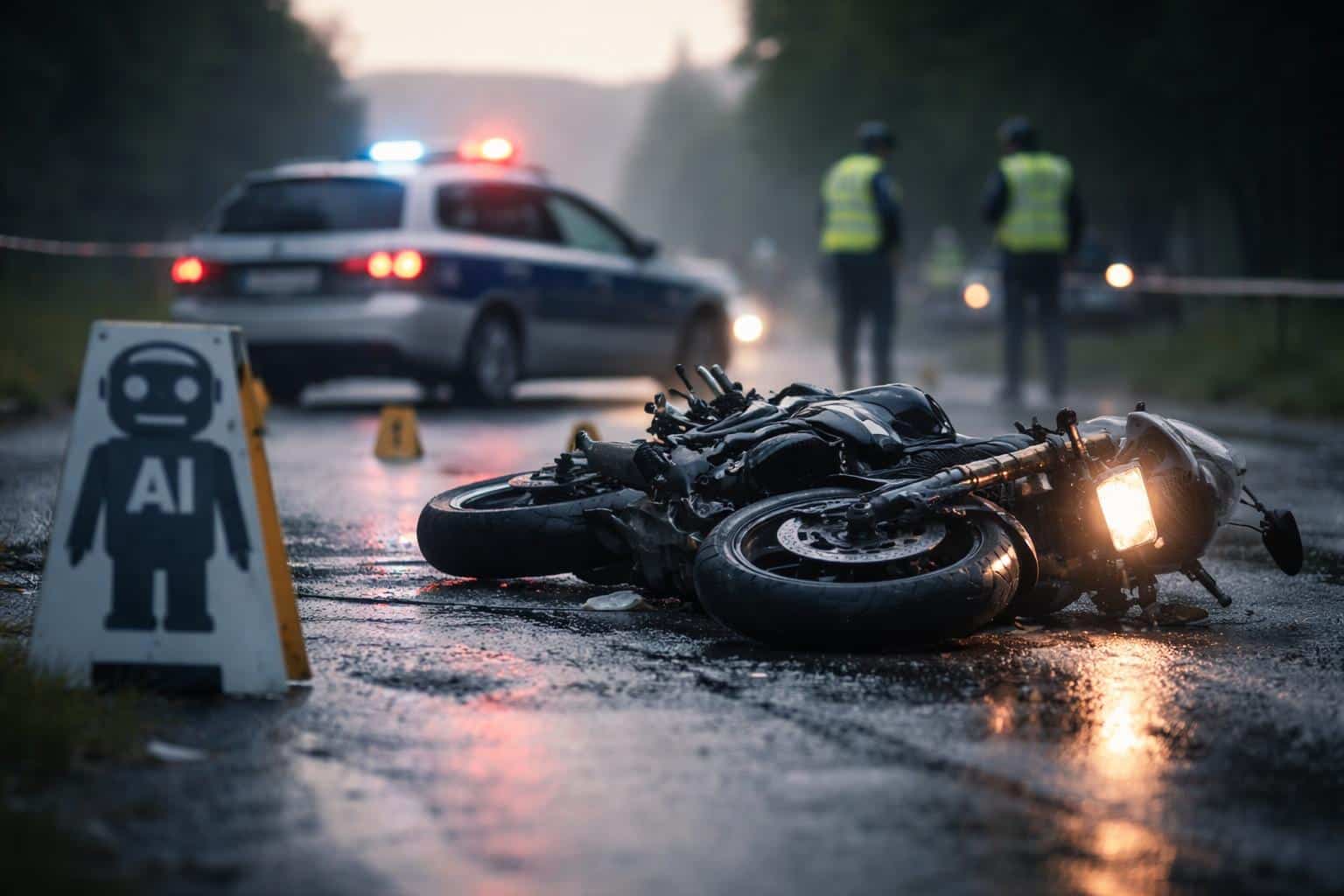 Fahrerflucht mit gestohlenem Motorrad