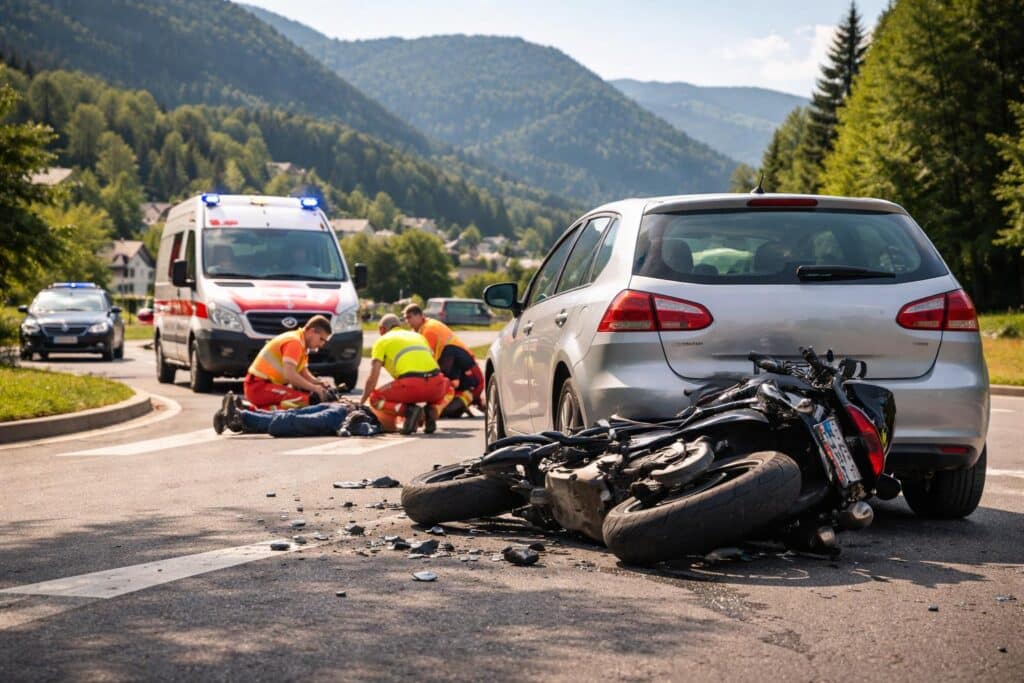 Verkehrsunfall mit Personenschaden im Bezirk Spittal an der Drau