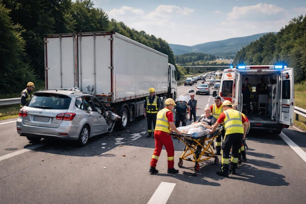 Verkehrsunfall mit Personenschaden im Bezirk Klagenfurt