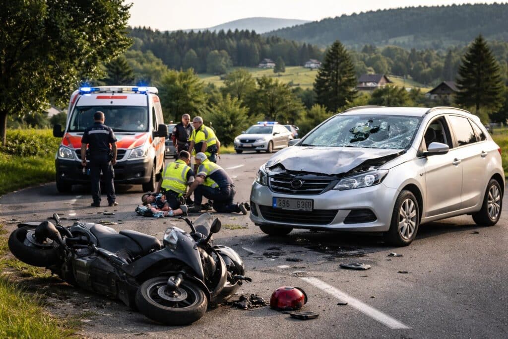 Verkehrsunfall mit Personenschaden im Bezirk Wolfsberg