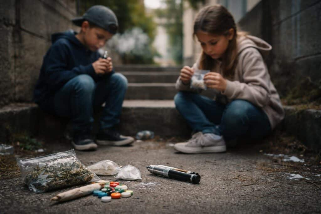 Bereits Neunjährige konsumieren Drogen und sie werden immer stärker