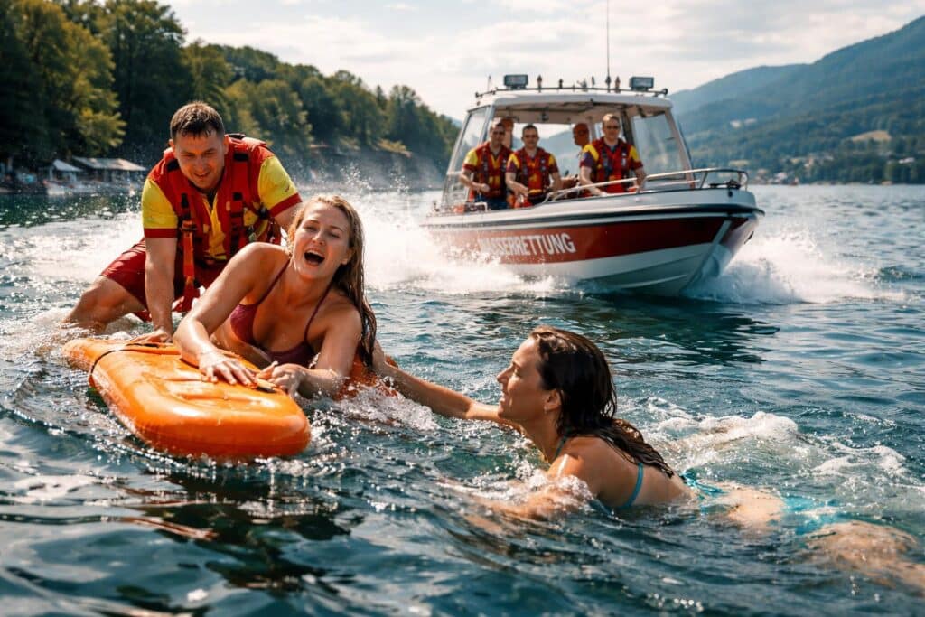 Urlauberinnen fast ertrunken: Dramatische Rettungsaktion am Wörthersee