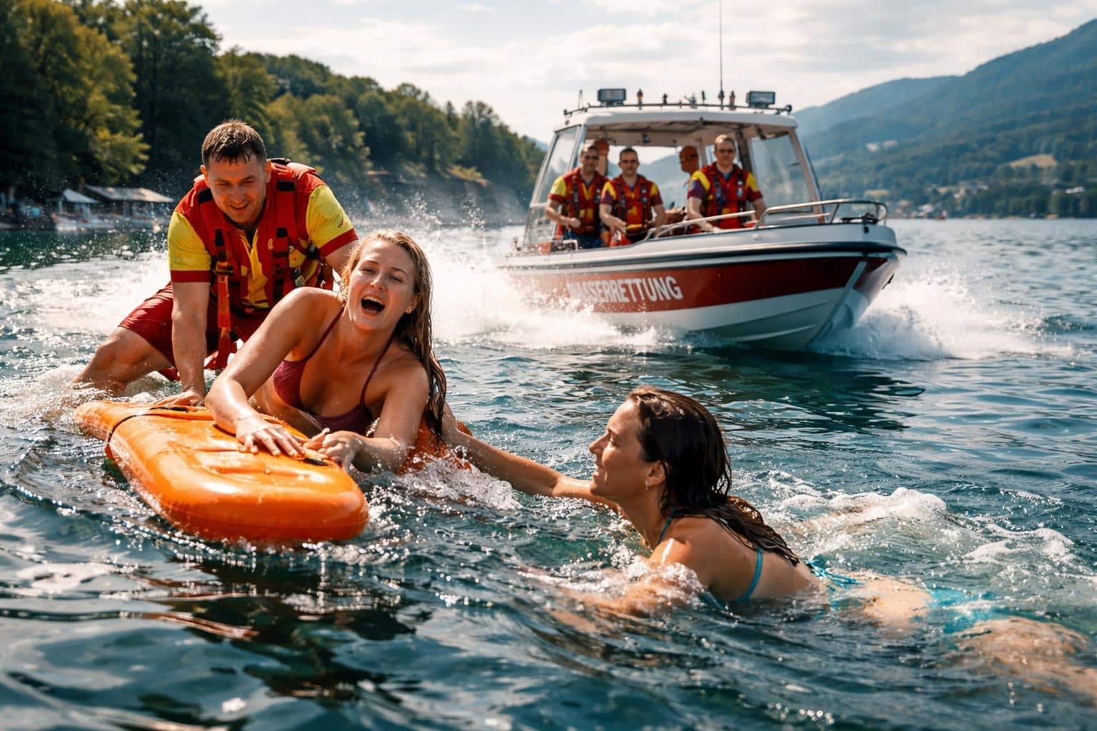 Urlauberinnen fast ertrunken: Dramatische Rettungsaktion am Wörthersee