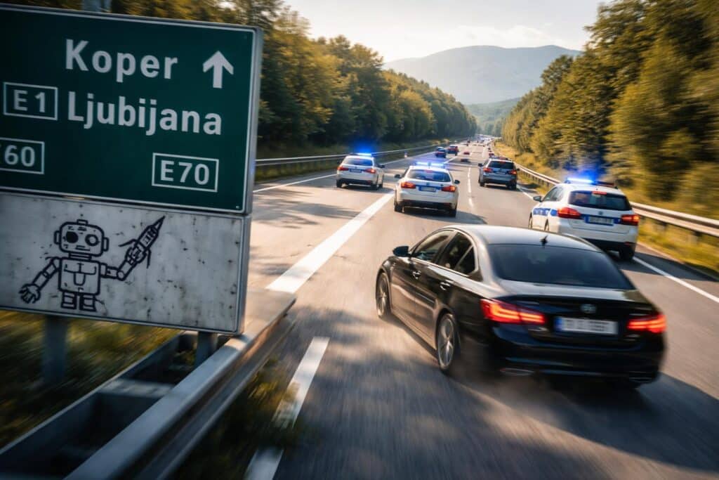 Mit bis zu 220 km/h: Wilde Flucht vor der Polizei quer durch Slowenien