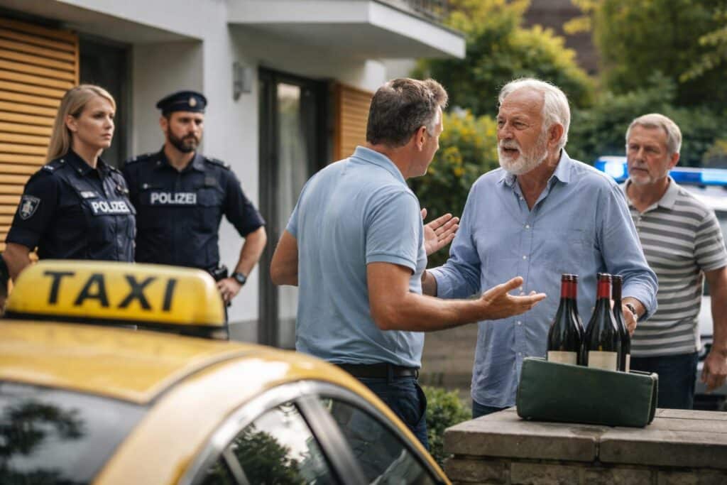 Weinlieferung endete mit Handgemenge