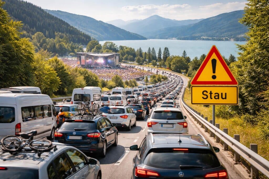 Ferienbeginn und Konzerte: Am Wochenende droht in Kärnten ein Verkehrschaos