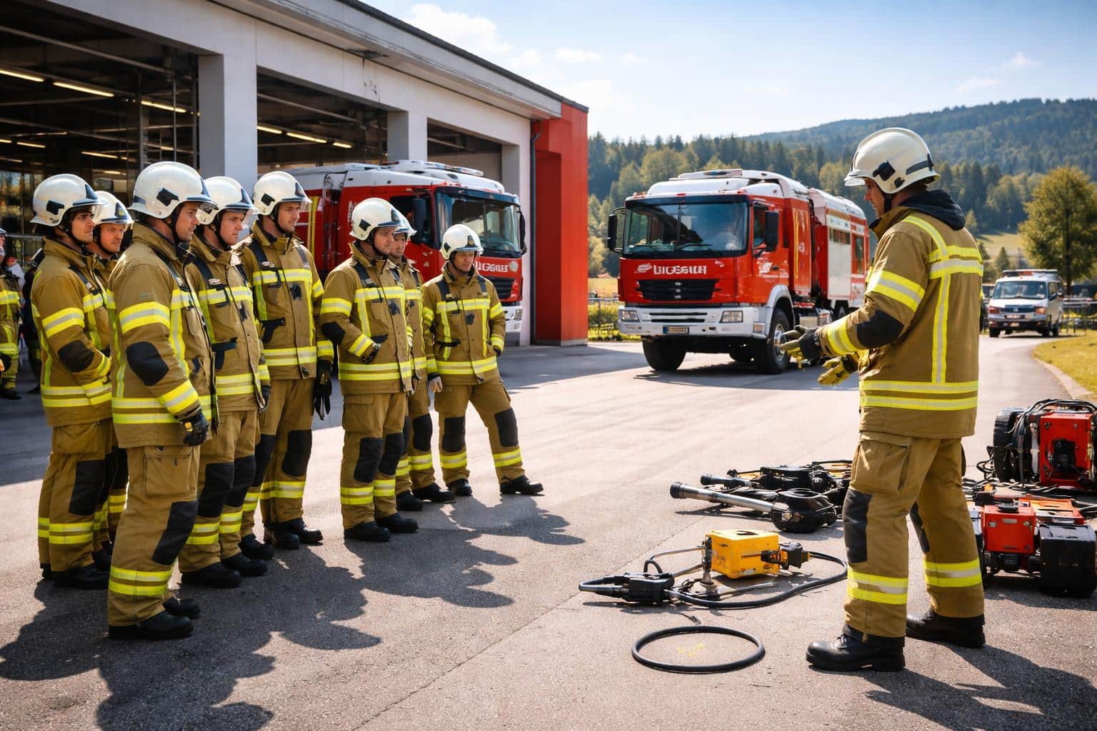 Feuerwehrschule besucht Rüsthaus Althofen