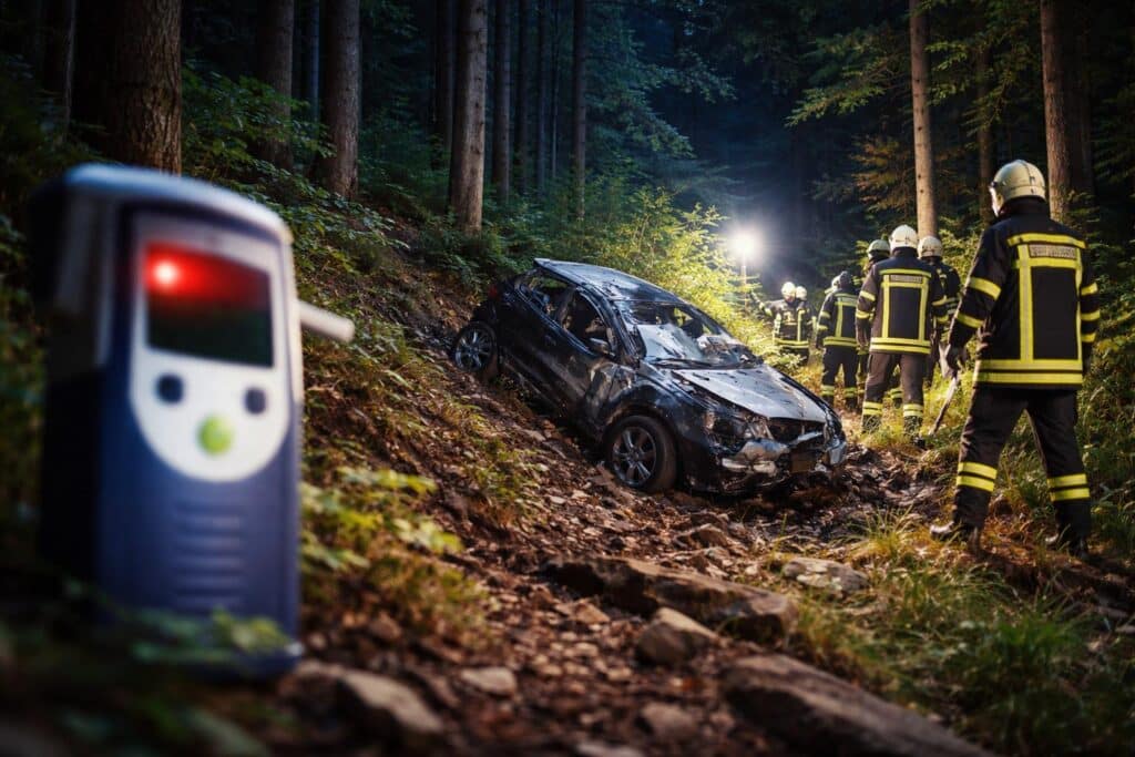 Verkehrsunfall im alkoholisierten Zustand
