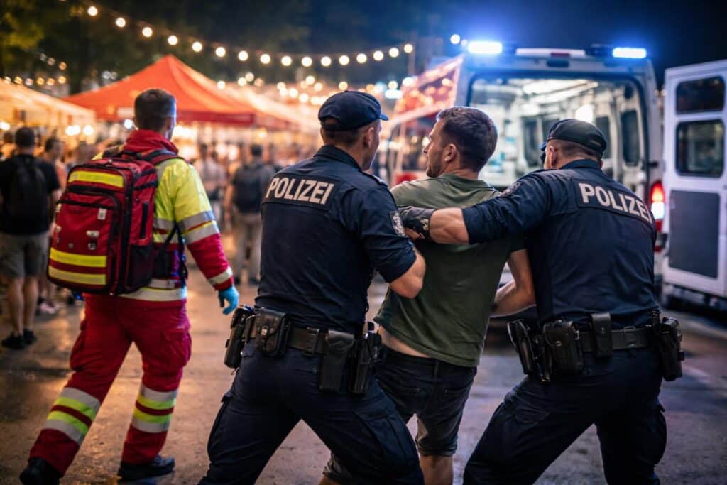 28-Jähriger attackiert Polizisten und Sanitäter
