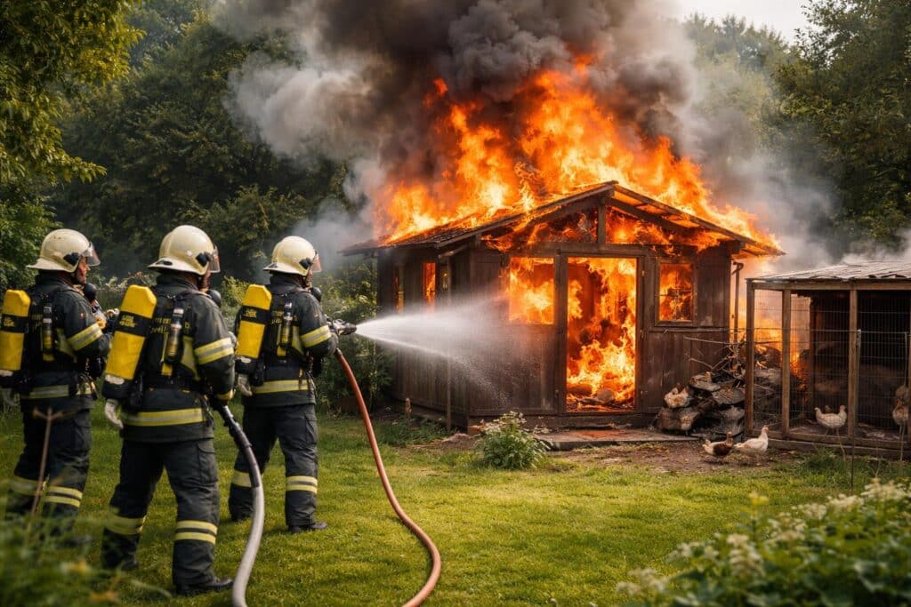 Althofen: Gartenhütte geriet in Brand
