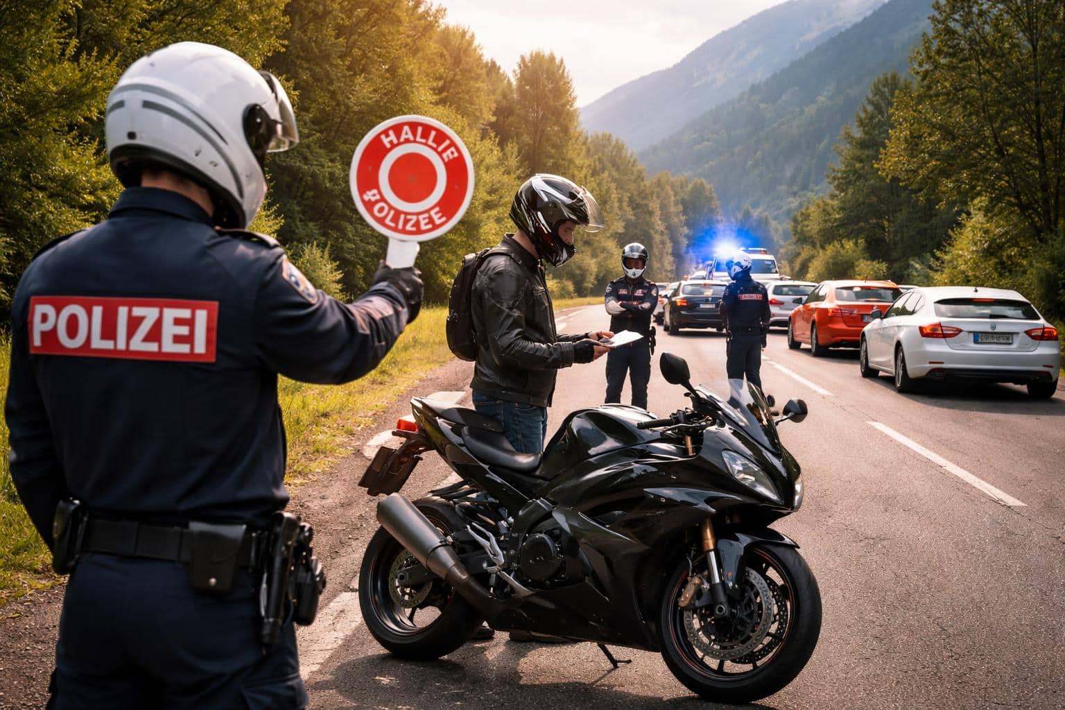 Fünf Raser von Polizei gestoppt