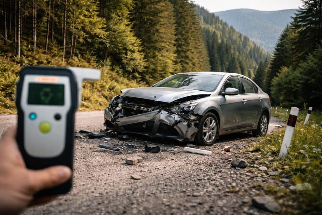 Verkehrsunfall mit Sachschaden, Alkoholisierung