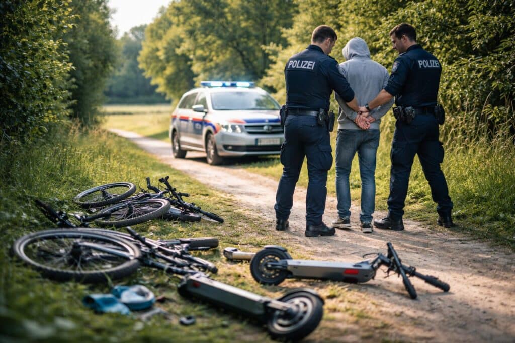 Verdacht des gewerbsmäßigen Diebstahls – Klärung, Festnahme