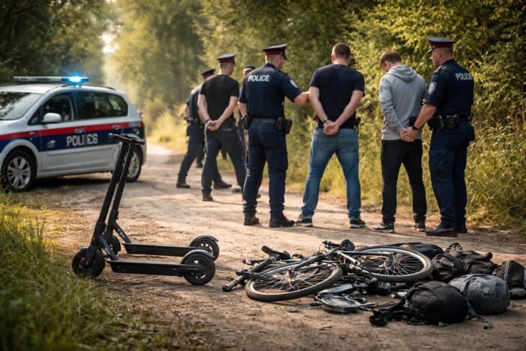 Vier Männer nach Diebstählen festgenommen