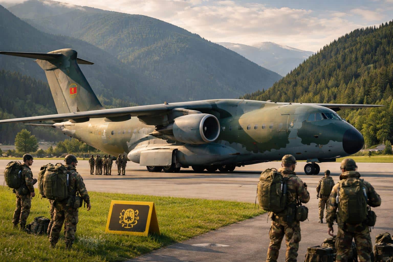 Militärflieger aus Portugal in Kärnten