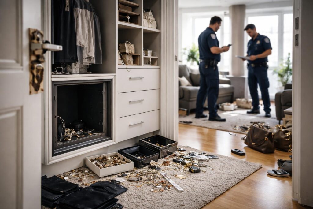 Tresor aus Wohnung gestohlen