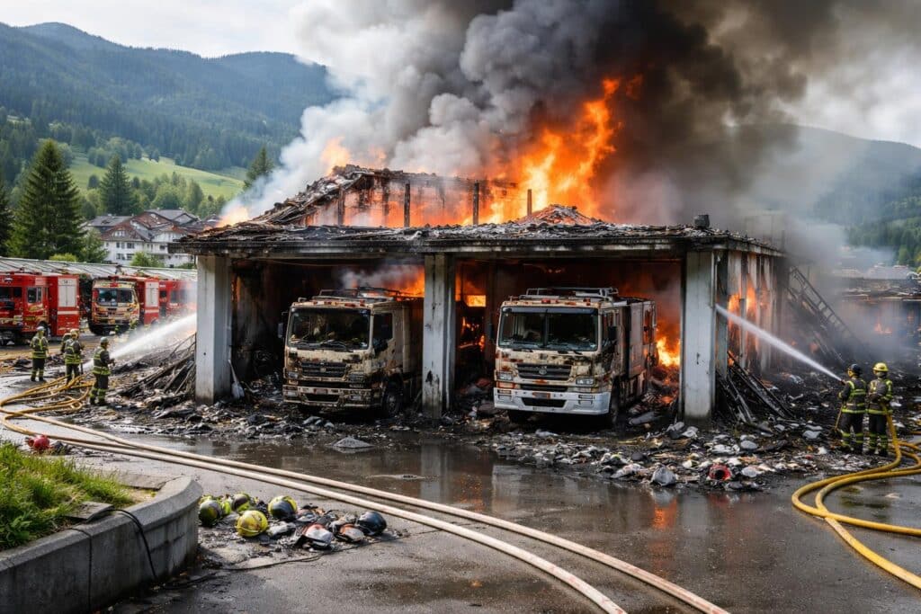 Feuerwehrhaus in Lieserhofen ausgebrannt