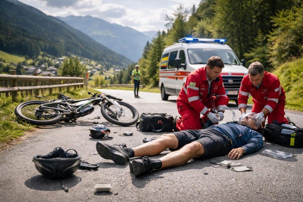 E-Bike-Fahrer nach Kollision in Oberkärnten lebensbedrohlich verletzt