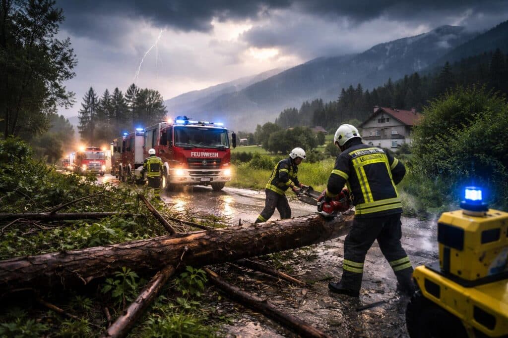Kärntenweit 30 Unwettereinsätze