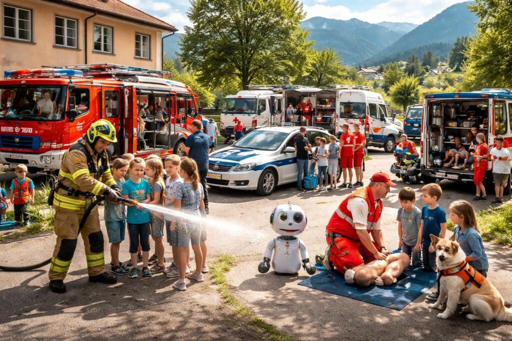 Blaulichttag an der Volksschule St. Leonhard