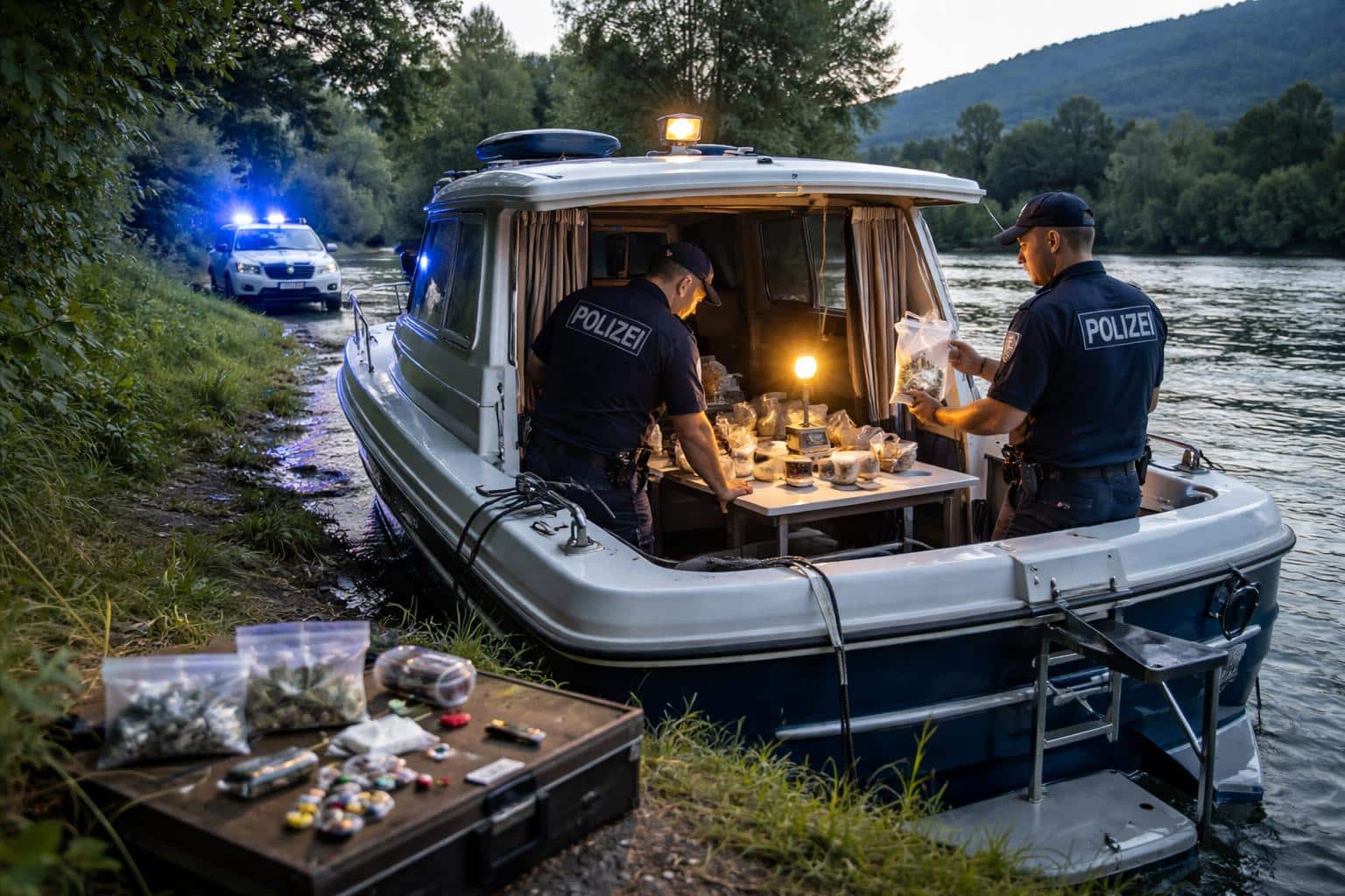 Verdacht des Suchtmittelbesitzes auf der Drau