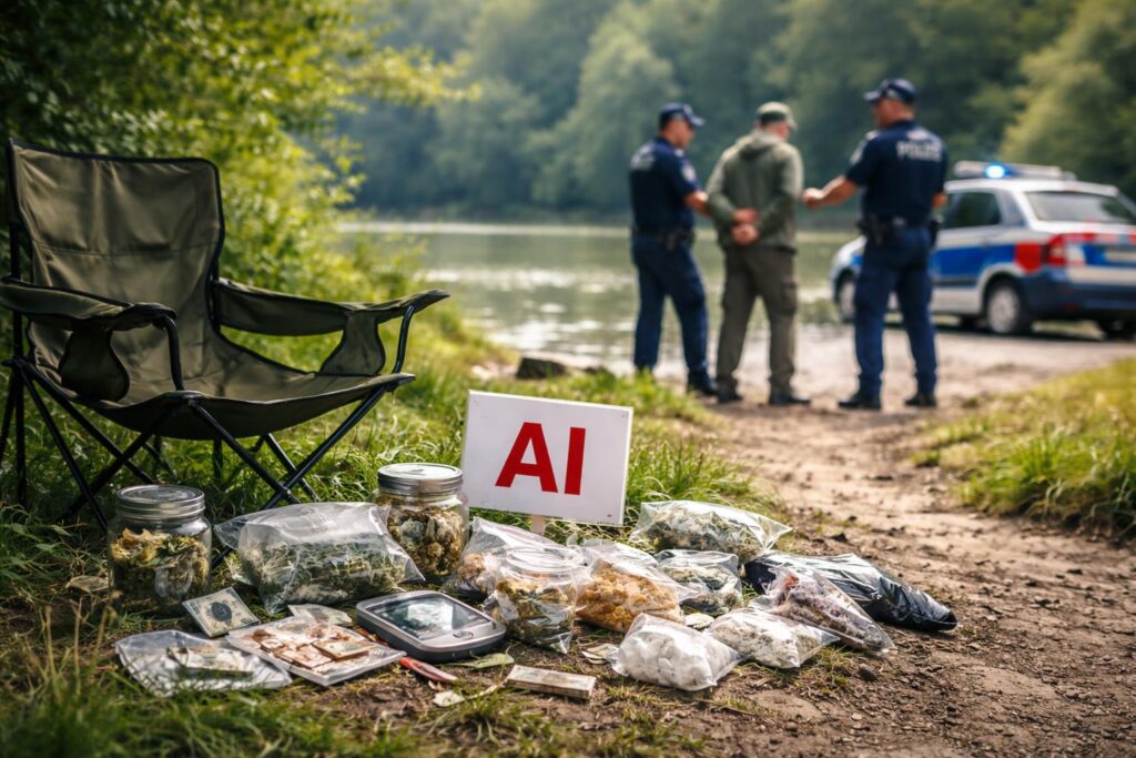 Drogen am Angelplatz beschlagnahmt
