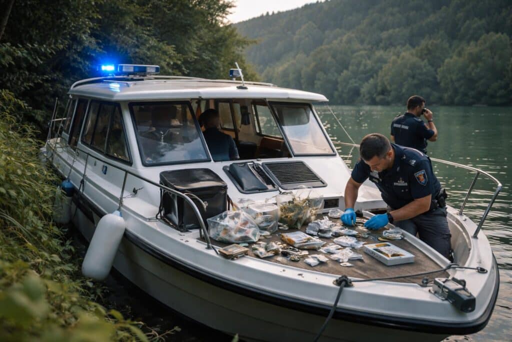 Drogen auf einem Boot an der Drau in Kärnten entdeckt