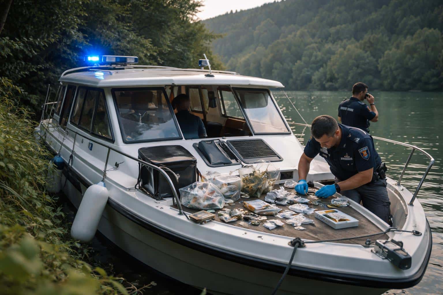 Drogen auf einem Boot an der Drau in Kärnten entdeckt