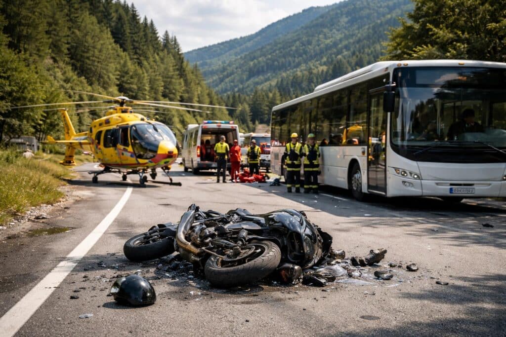 Zwei Schwerverletzte nach Kollision mit Linienbus