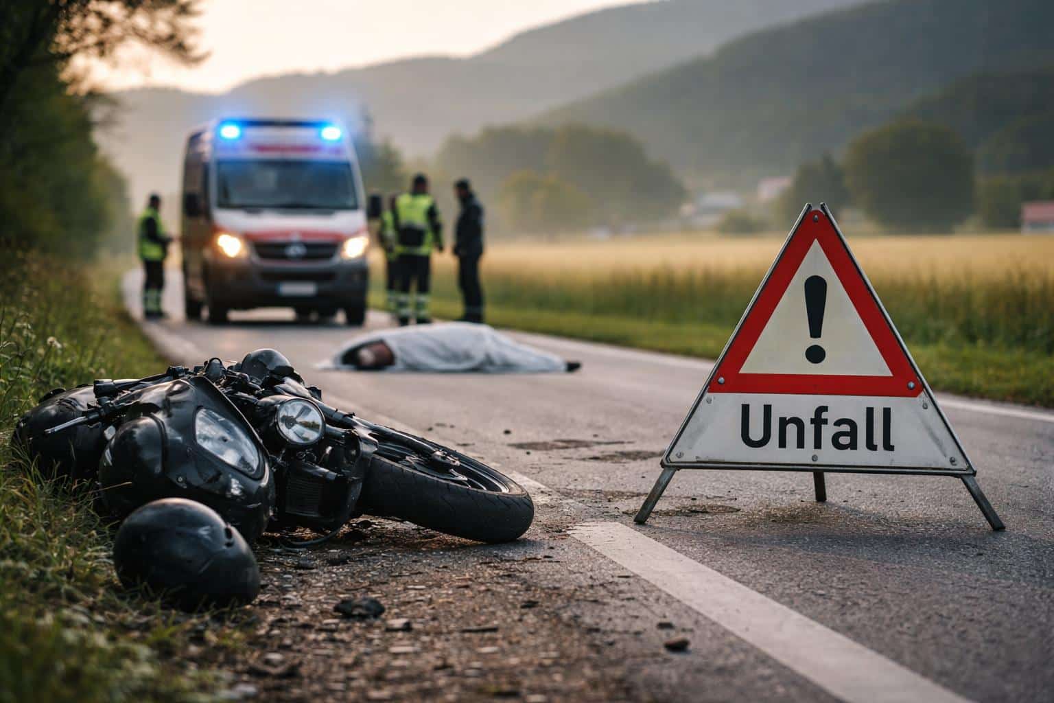 Unterkärnten: Toter Motorradfahrer lag auf der Straße
