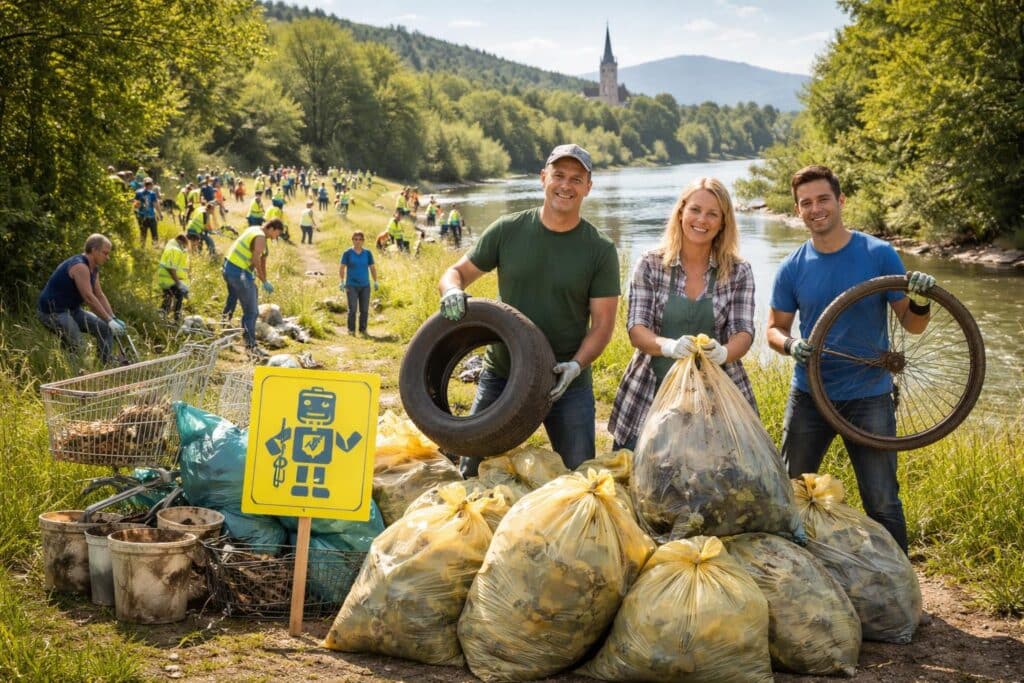 Villacher sammeln 13 Tonnen Müll
