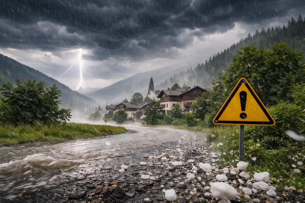 Unwetter-Alarm: Jetzt kommen Hagel, Starkregen und Sturm nach Kärnten