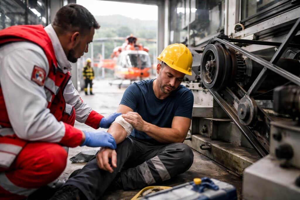 Arbeitsunfall im Bezirk Spittal/Drau