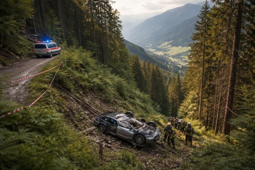 Kärntner stürzte mit Geländewagen von Weg ab und starb