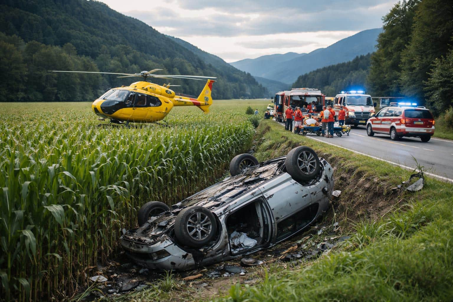 Verkehrsunfall mit Personenschaden im Bezirk Spittal/Drau