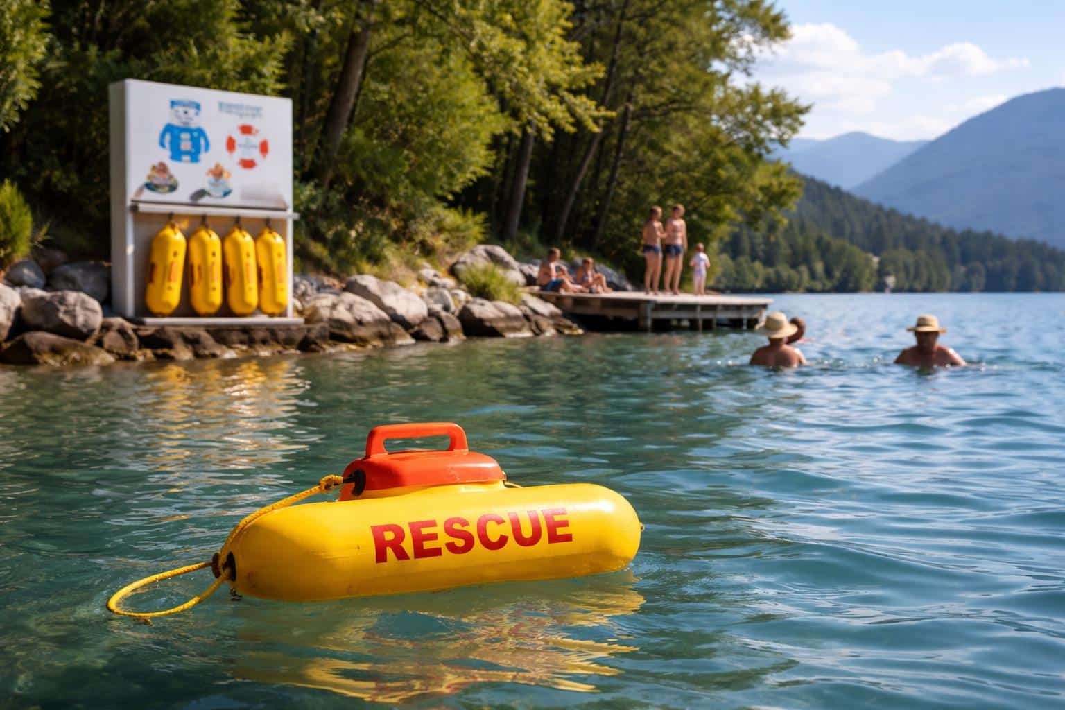 Kostenlose Schwimmbojen als Lebensretter