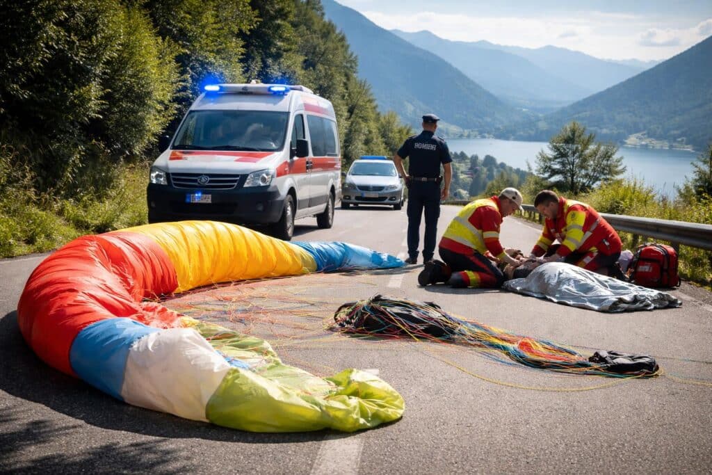 Paragleitpilot bei Annenheim schwer verletzt