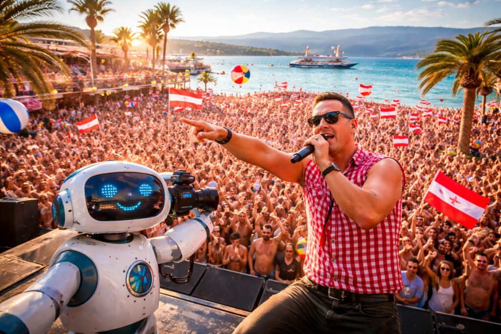 Austria goes Zrce: Andreas Gabalier mischt kroatischen Partystrand auf