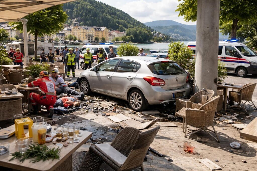 Verkehrsunfall mit Personenschaden in Velden am Wörthersee