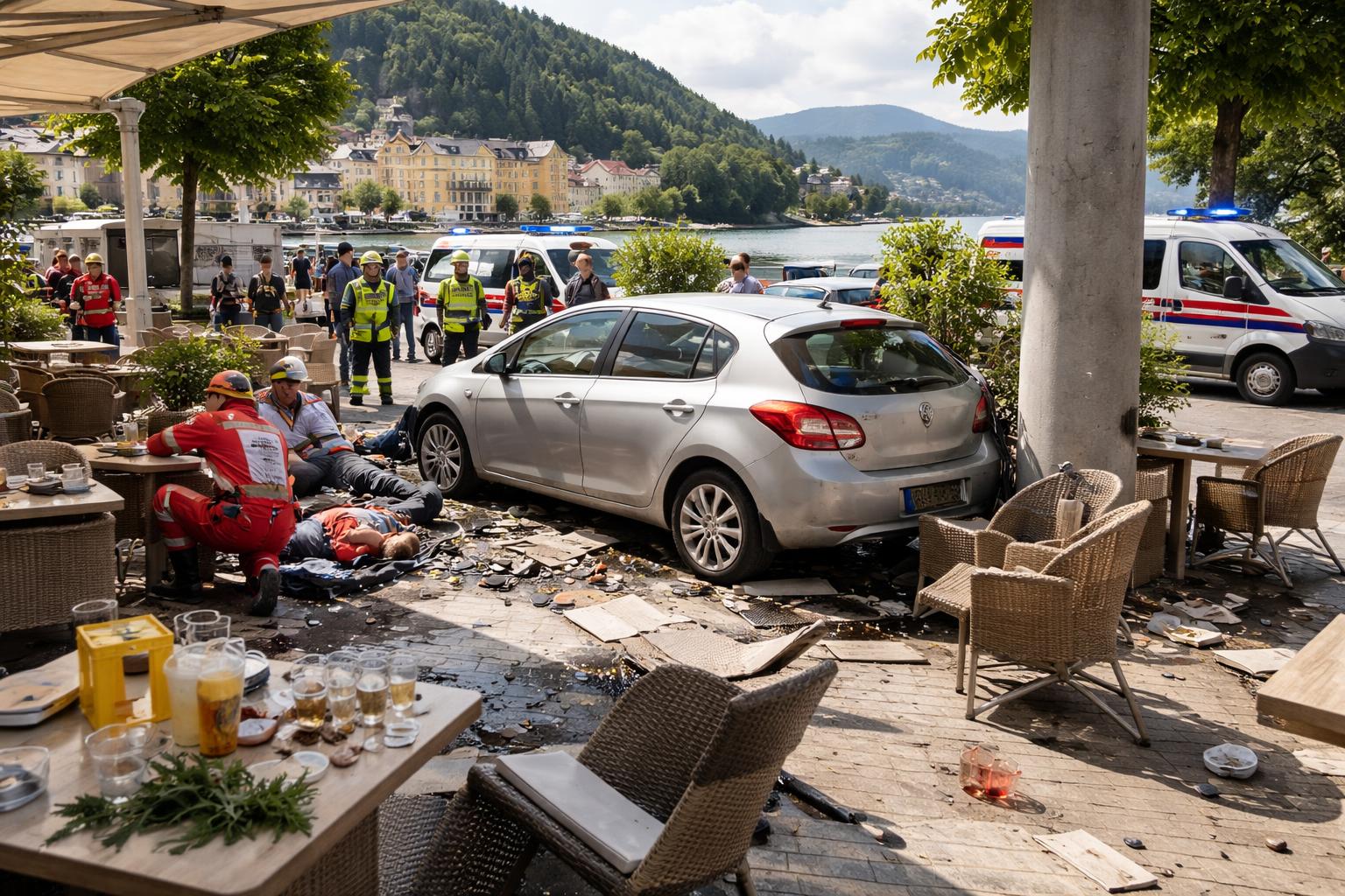 Verkehrsunfall mit Personenschaden in Velden am Wörthersee