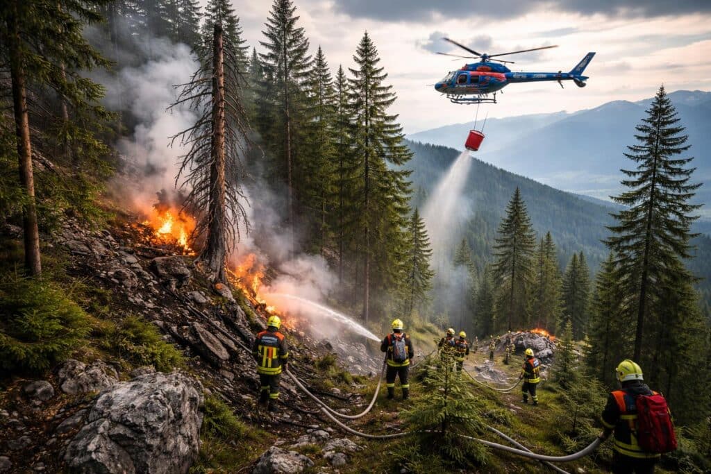 Blitz löste Waldbrand am Kapellenberg aus