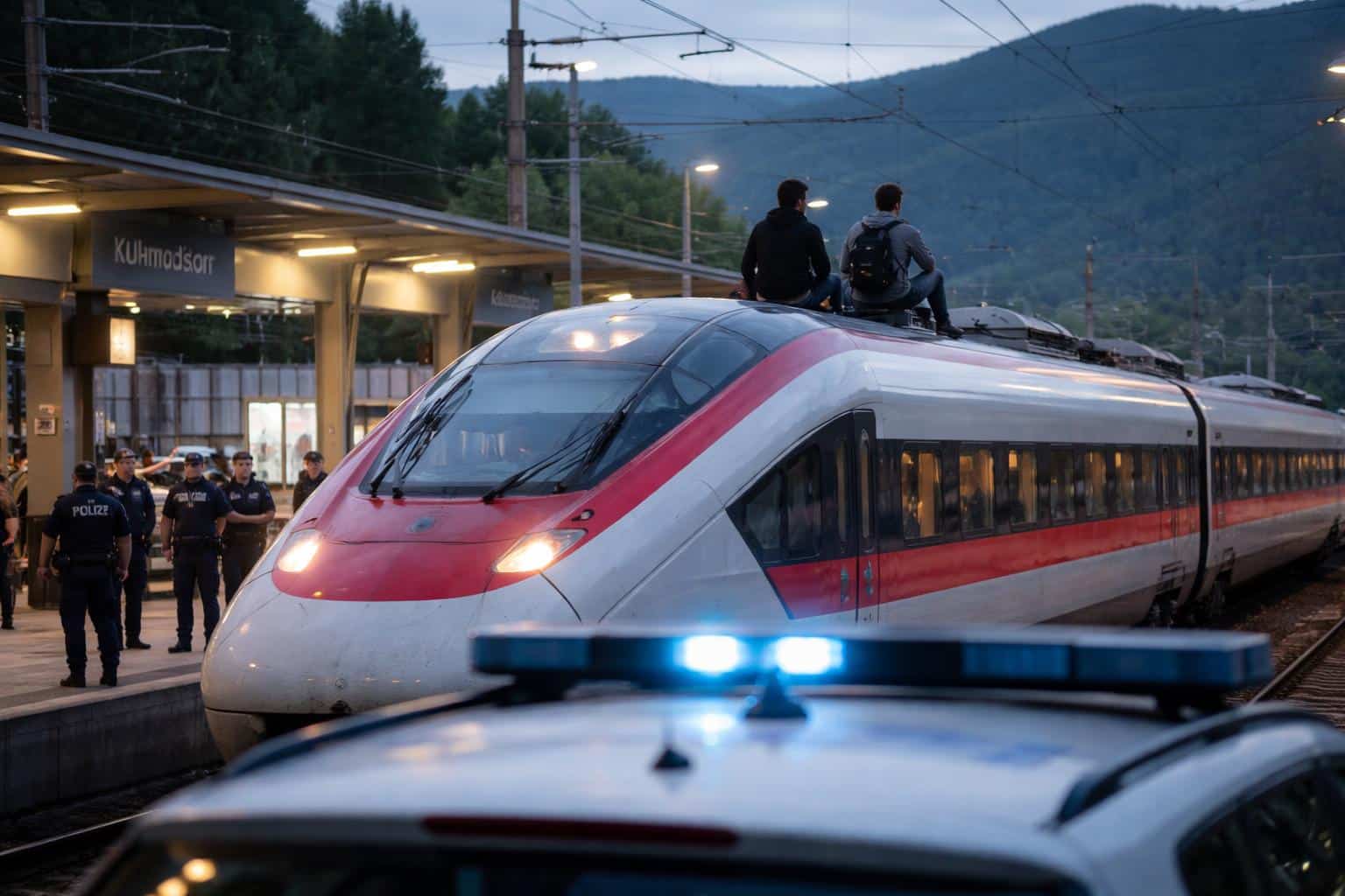 Notruf am Bahnhof Kühnsdorf: Jugendliche auf Zugdach – Koralmbahn gesperrt
